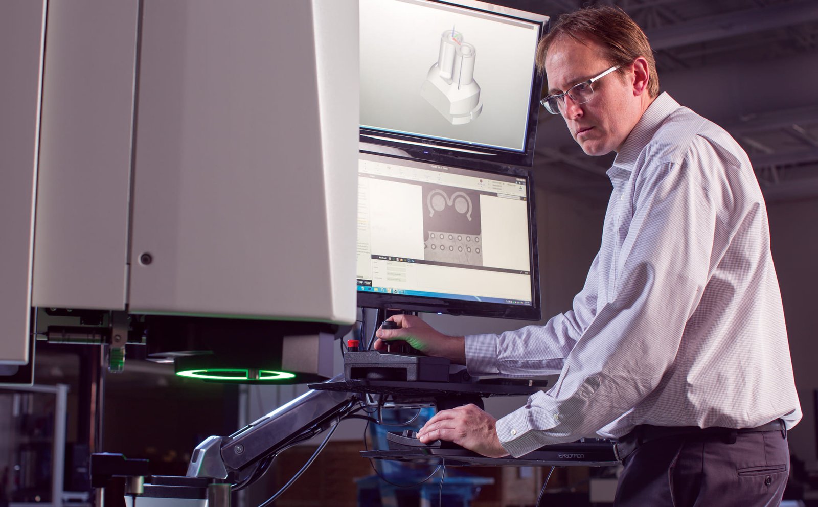 Keith-Polidor-with-Fusion-Zone3-2 Optical Gaging Products (OGP®), founded in 1945, is known for producing high-quality precision metrology machinery.